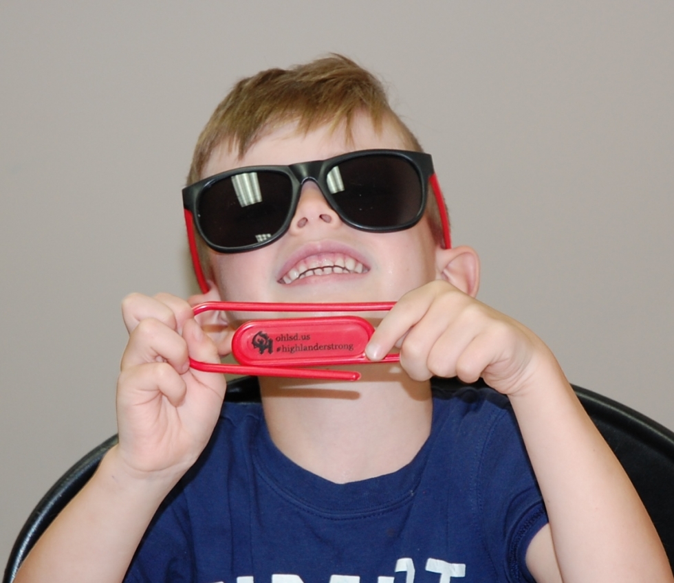 student wearing sunglasses