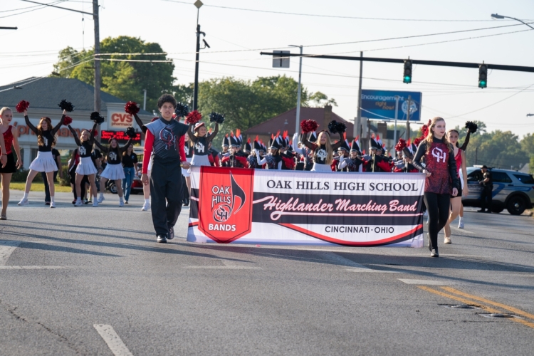 OHHS Band at Harvest Home Parade