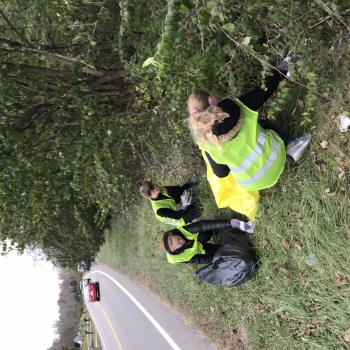 Picture of volunteers working