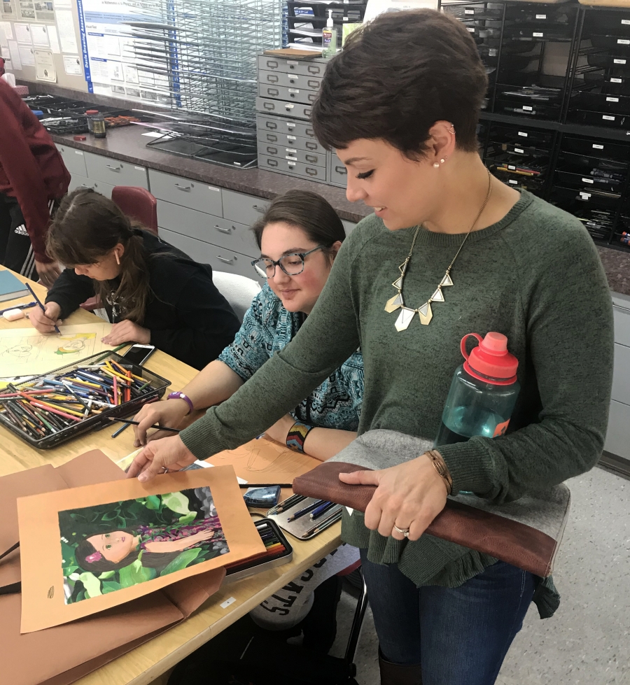 OHHS Studio Art AP and the AAC Artist & Writer in Residence Program