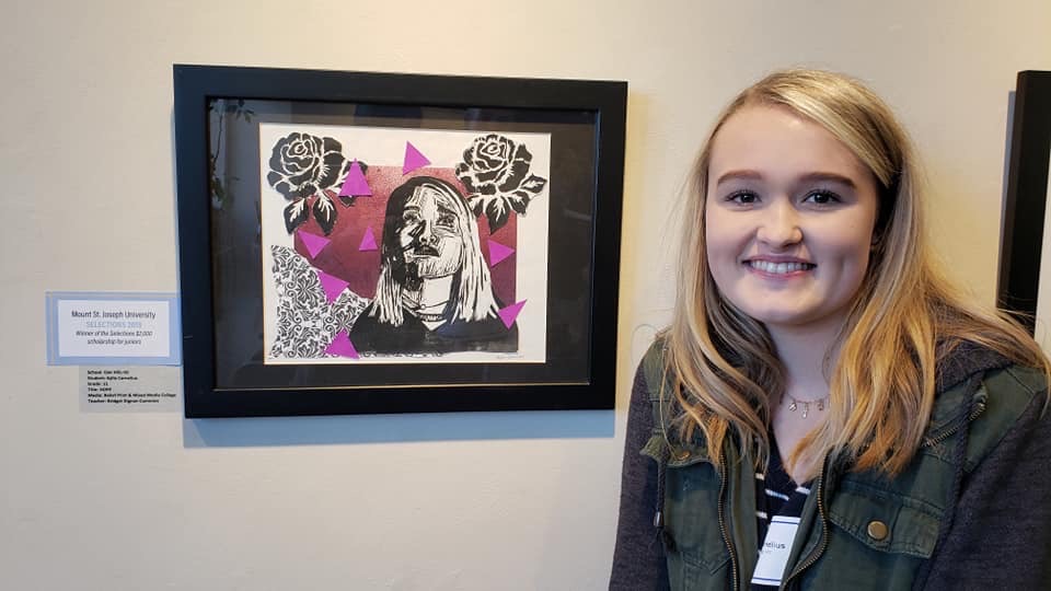 OHHS Art and Design "Selections" Exhibitor Wins MSJU Scholarship!