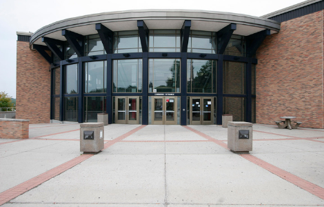 High School Building entrance