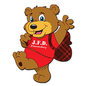 JF Dulles  Elementary School  bear logo