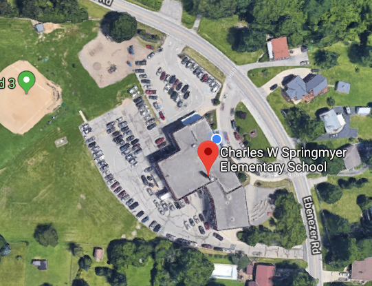 Overhead picture of Springmyer Elementary