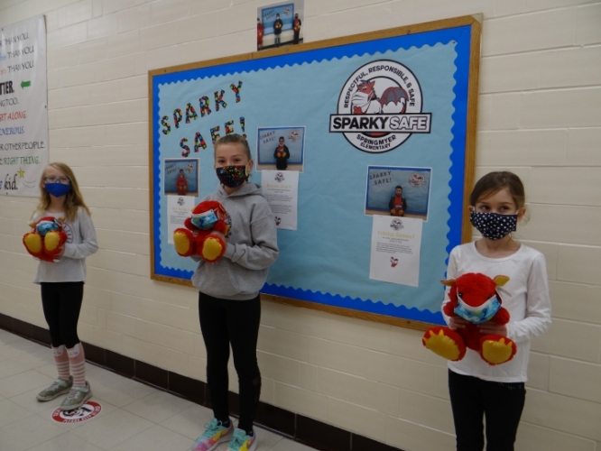 Sparky Safe students